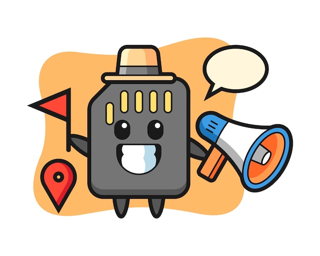 Download Free Character Cartoon Of Sd Card As A Tour Guide Cute Style Design Use our free logo maker to create a logo and build your brand. Put your logo on business cards, promotional products, or your website for brand visibility.