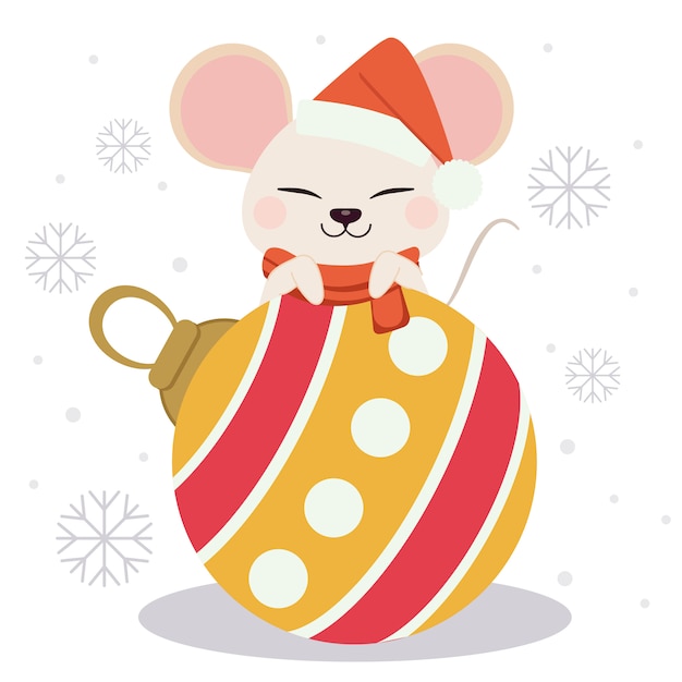 Cute Christmas Mouse 