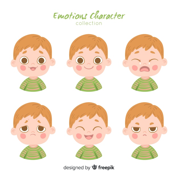 Free Vector | Character showing emotions