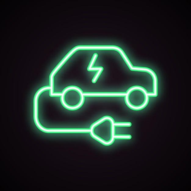 Charging station for electric car icon Premium Vector