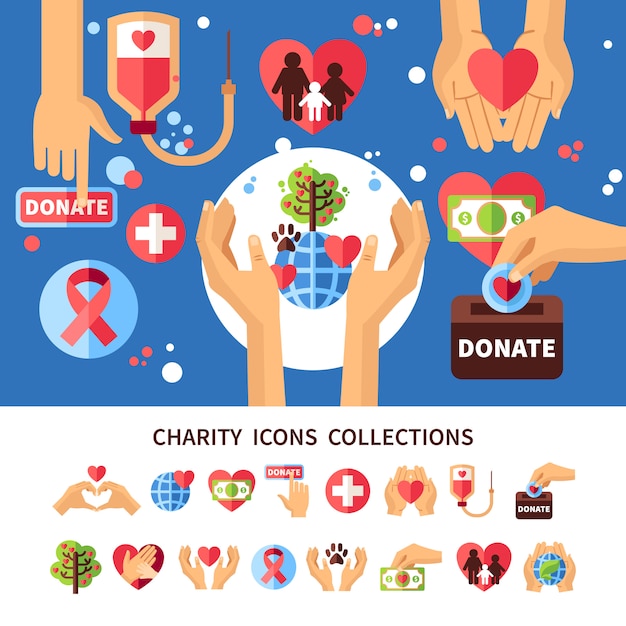 Charity Infographic Set