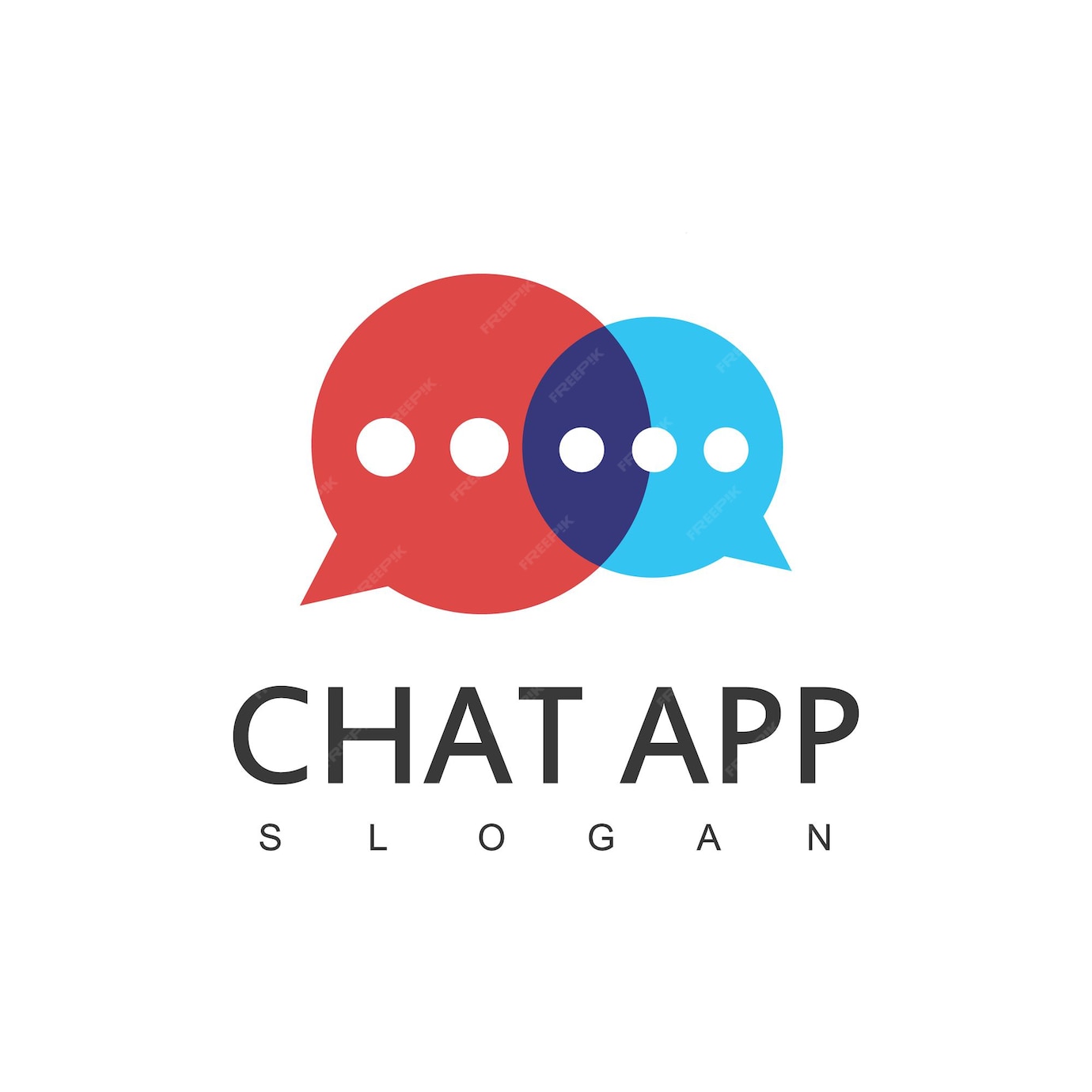 Premium Vector Chat App Logo Design Vector