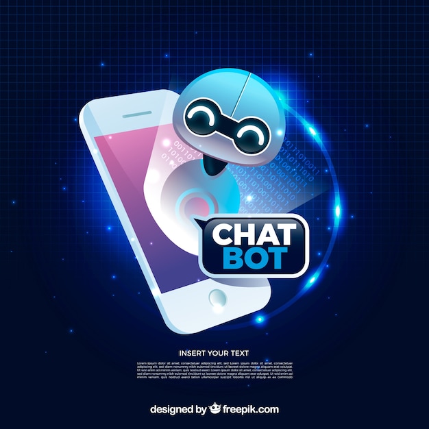 Free Vector | Chatbot concept background in realistic style