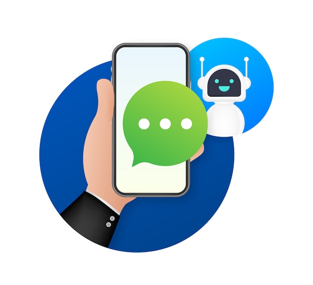 Premium Vector | Chatbot symbol concept illustration