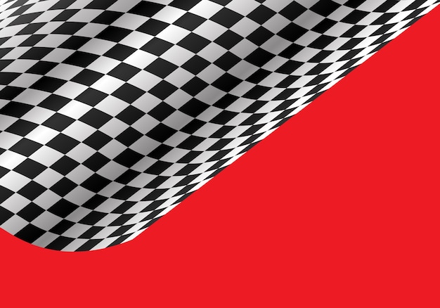 Premium Vector | Checkered flag wave on red blank for text place background Repeating Checkered Flag Background