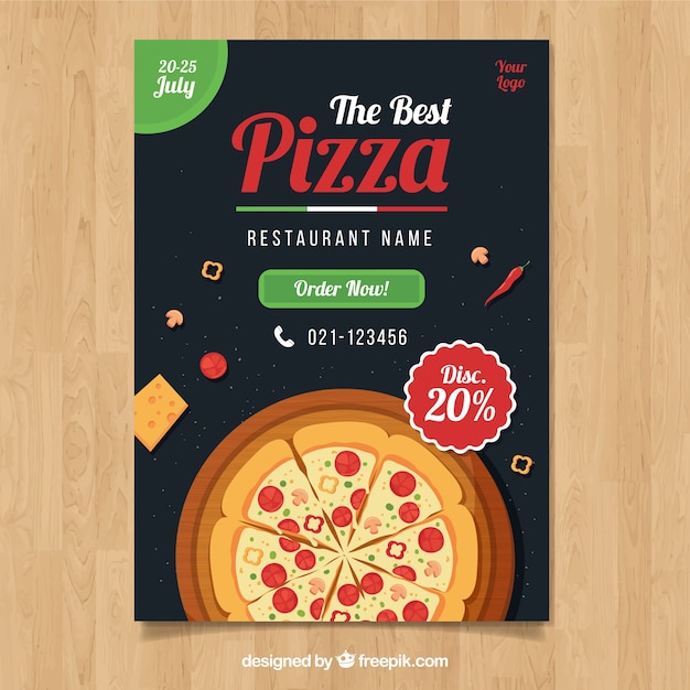 Cheese and pizza offer brochure