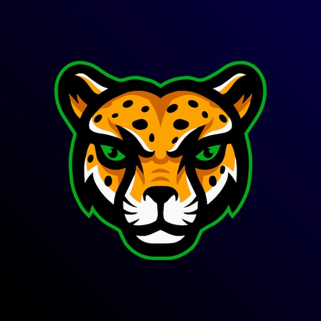 Premium Vector | Cheetah mascot logo esport gaming.