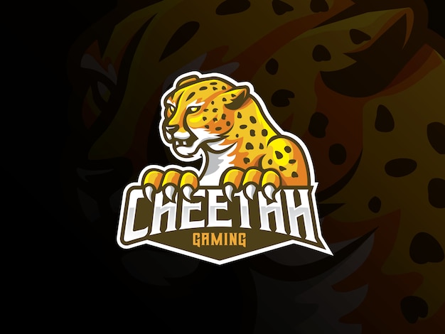 Premium Vector | Cheetah mascot sport logo design