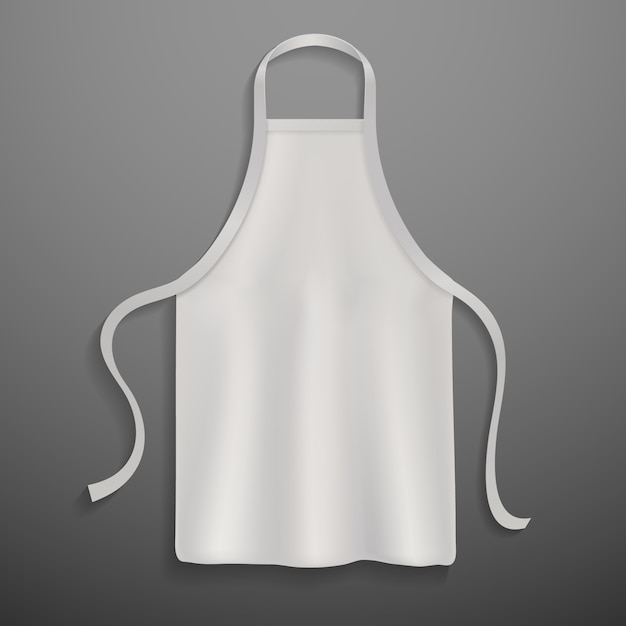 Download Chef apron. white culinary cloth apron chef uniform kitchen cotton cooking clothes isolated ...