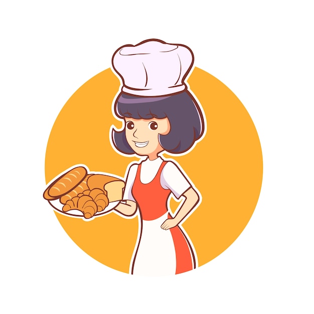 Download Free Chef Bakery Cooking Cartoon Logo Vector Premium Vector Use our free logo maker to create a logo and build your brand. Put your logo on business cards, promotional products, or your website for brand visibility.