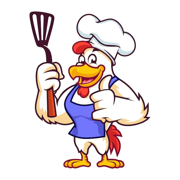 Download Free Chef Chicken With Sepatula Premium Vector Use our free logo maker to create a logo and build your brand. Put your logo on business cards, promotional products, or your website for brand visibility.