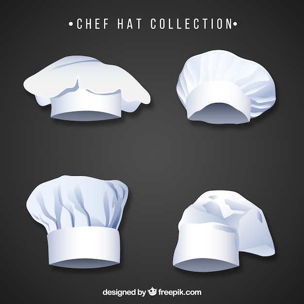 Download Free Vector Chef Hat Collection With Flat Design