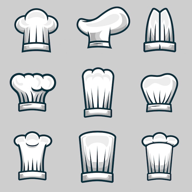 Download Free Chef Hats Object Illustration Stock Vector Set Premium Vector Use our free logo maker to create a logo and build your brand. Put your logo on business cards, promotional products, or your website for brand visibility.