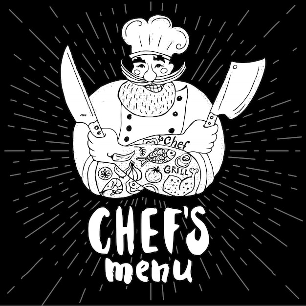 Download Free Chef Menu Logo Premium Vector Use our free logo maker to create a logo and build your brand. Put your logo on business cards, promotional products, or your website for brand visibility.