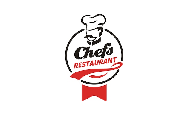 Download Free Chef Restaurant Logo Design Premium Vector Use our free logo maker to create a logo and build your brand. Put your logo on business cards, promotional products, or your website for brand visibility.