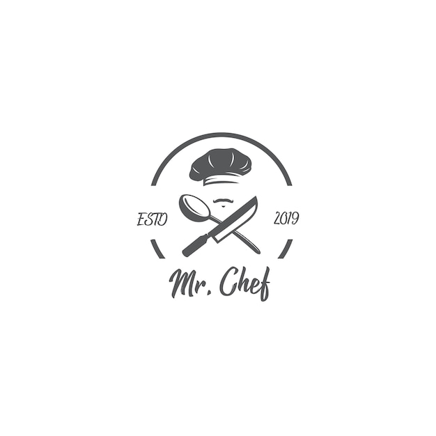 Download Free Chef Vintage Logo Premium Vector Use our free logo maker to create a logo and build your brand. Put your logo on business cards, promotional products, or your website for brand visibility.