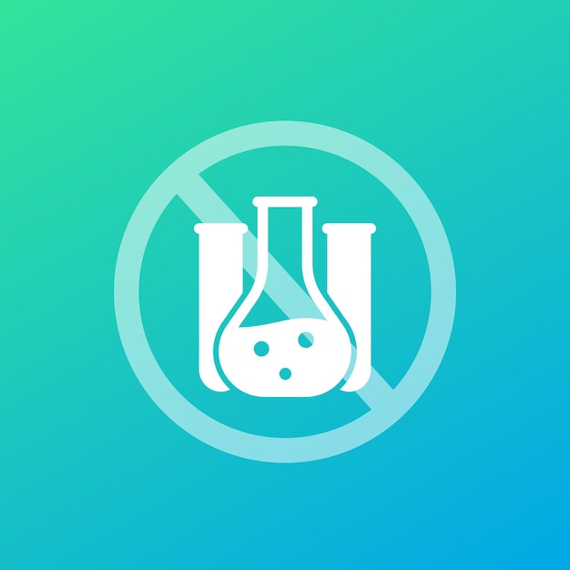 Premium Vector | Chemical free icon, no preservatives vector