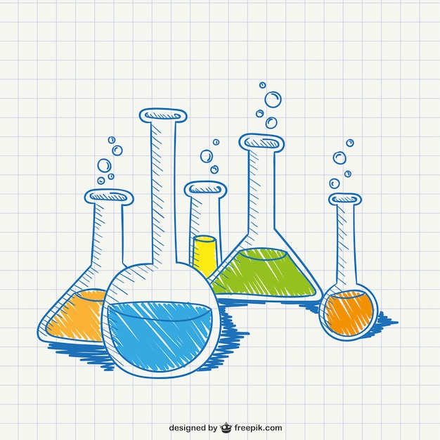 Free Vector Chemistry conceptual drawing