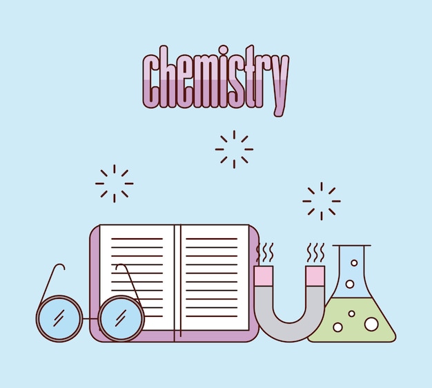 Premium Vector | Chemistry laboratory cartoon