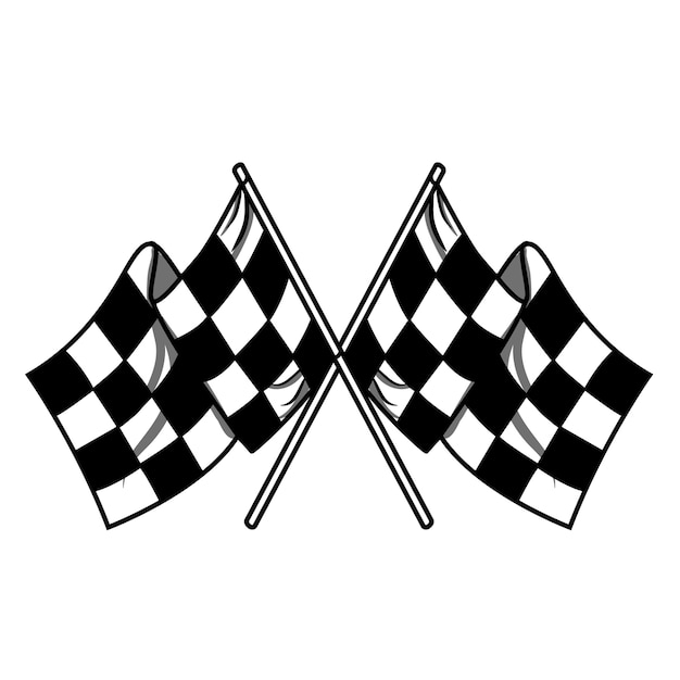 Chess flag stuff image Vector | Premium Download