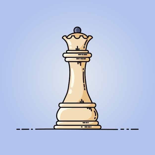 Premium Vector | Chess queen vector flat icon