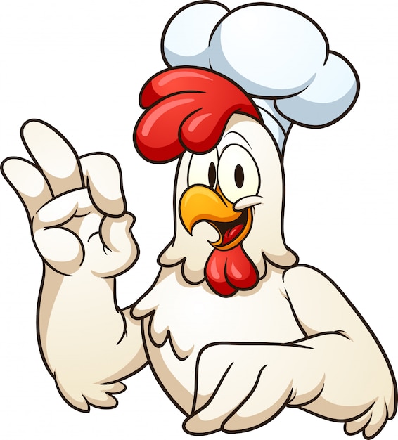 Premium Vector | Chicken chef