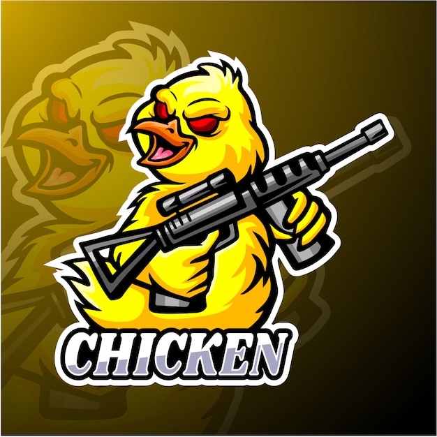 Download Free Chicken Esport Logo Mascot Design Premium Vector Use our free logo maker to create a logo and build your brand. Put your logo on business cards, promotional products, or your website for brand visibility.