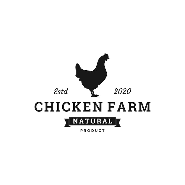 Premium Vector Chicken Farm Logo Design 