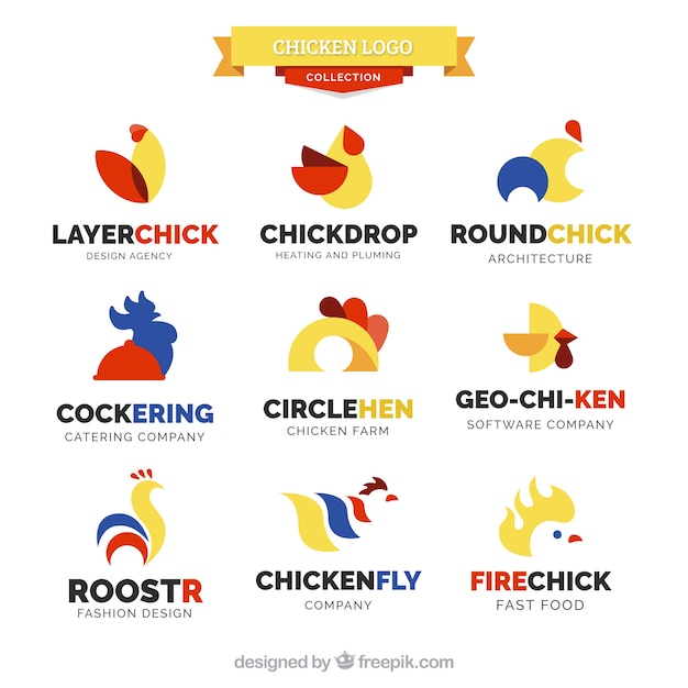 Download Free Chicken Logo Collection Free Vector Use our free logo maker to create a logo and build your brand. Put your logo on business cards, promotional products, or your website for brand visibility.