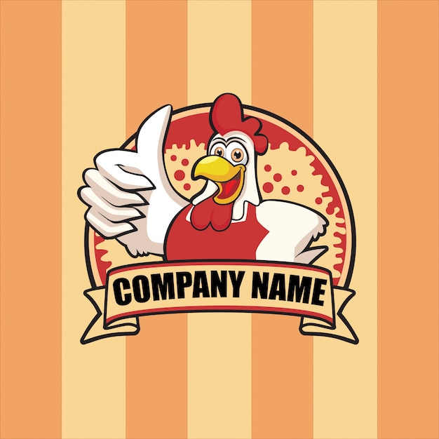 Download Cartoon Vector Chicken Logo PSD - Free PSD Mockup Templates