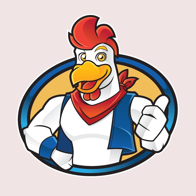 Download Free Chicken Mascot Logo Premium Vector Use our free logo maker to create a logo and build your brand. Put your logo on business cards, promotional products, or your website for brand visibility.