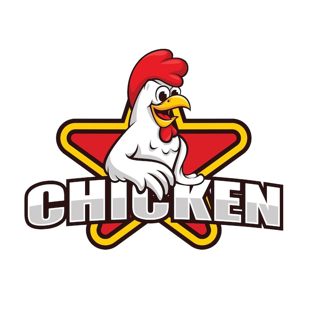 Chicken mascot for restaurant logo Vector | Premium Download