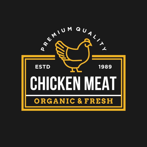 Premium Vector | Chicken vector logo illustration