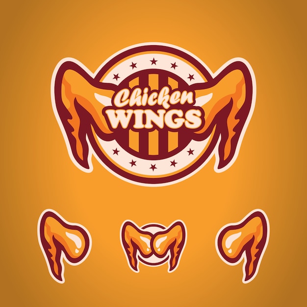 Premium Vector | Chicken Wings Logo Vector Template