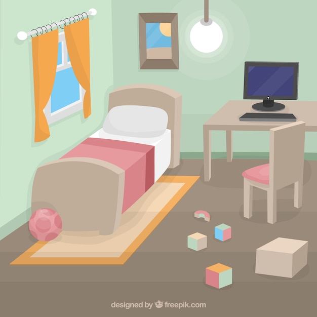 Free Vector | Child bedroom