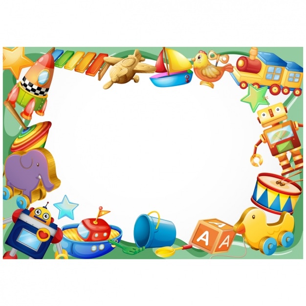 Childish frame design Vector | Premium Download