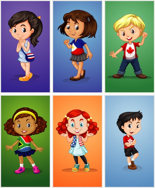 Free Vector | Children characters