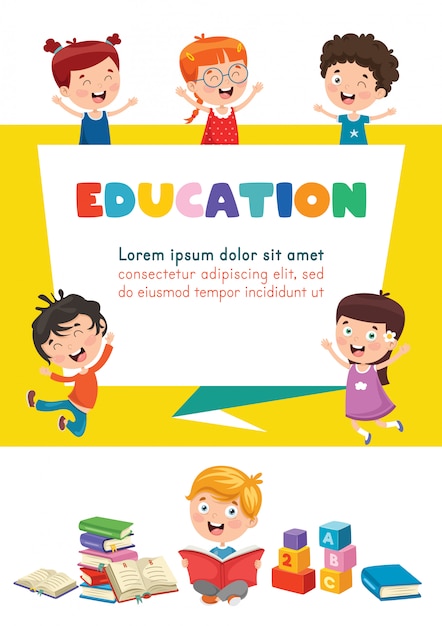 Premium Vector | Children education