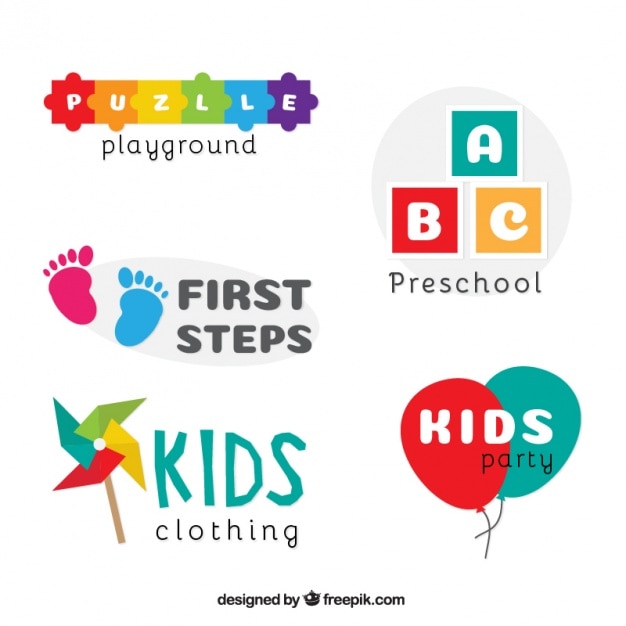 Download Free Children Logo Collection Free Vector Use our free logo maker to create a logo and build your brand. Put your logo on business cards, promotional products, or your website for brand visibility.