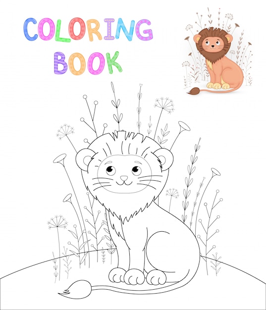 Download Premium Vector | Children s coloring book with cartoon ...