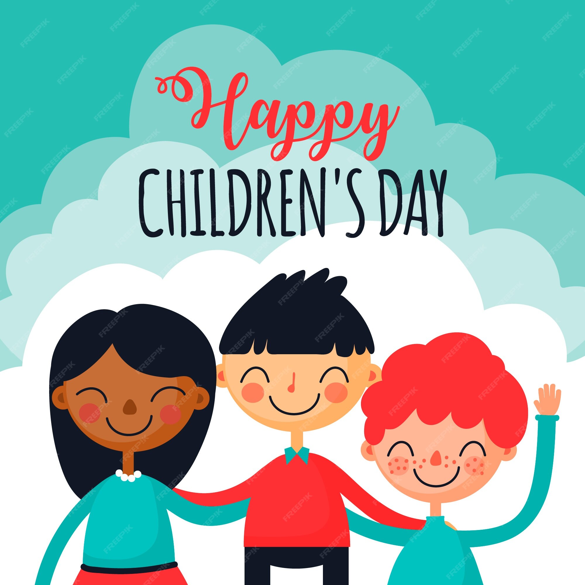 Free Vector | Children's day in flat design