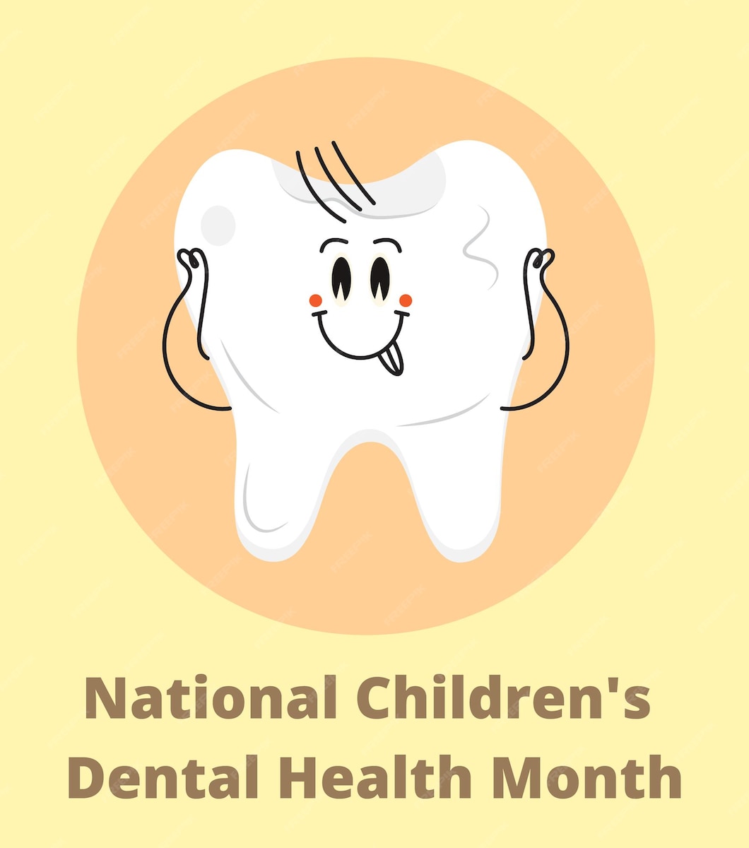 Premium Vector Childrens dental health awareness month in february