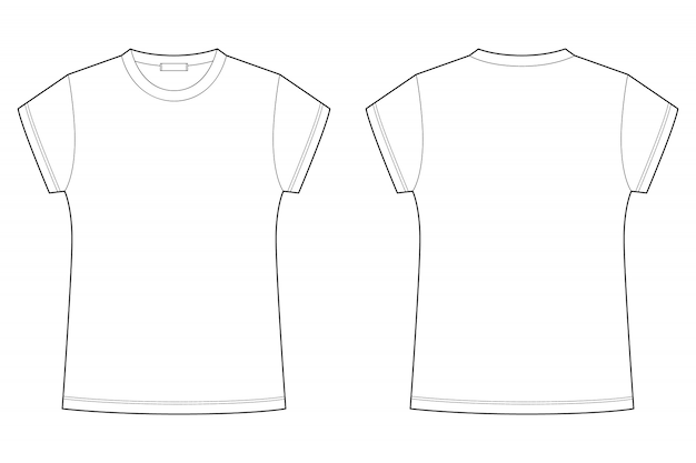 Childrens t-shirt blank template illustration isolated on white ...