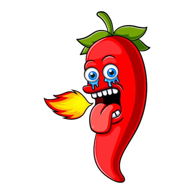 Premium Vector | Chili pepper character design or chili pepper mascot