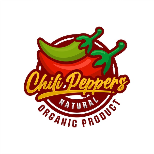 Premium Vector Chili Pepper Natural Organic Product Premium Logo