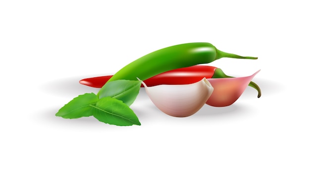 Download Free Chillies Basil Leaves And Garlic Vector Premium Vector Use our free logo maker to create a logo and build your brand. Put your logo on business cards, promotional products, or your website for brand visibility.