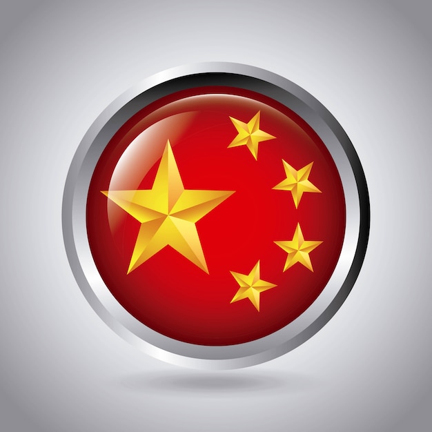Download Premium Vector | China design in gray background vector ...