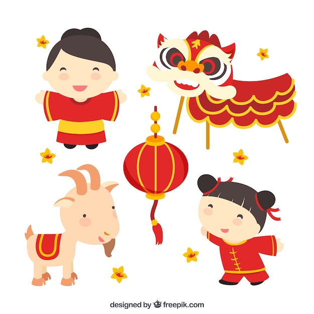 Chinese culture illustration Vector Premium Download