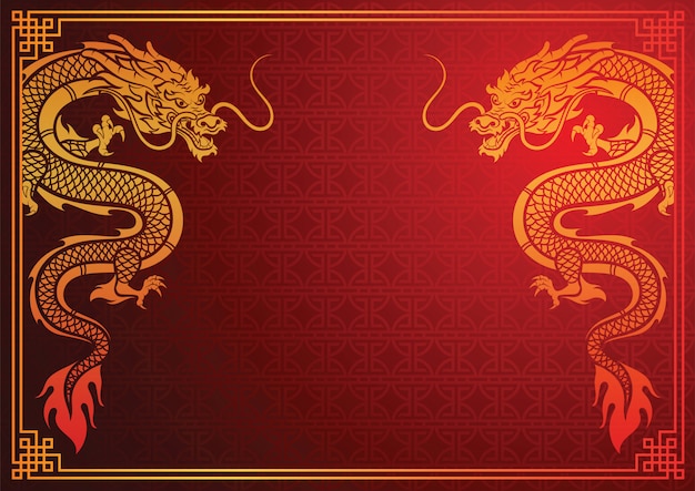 chinese-dragon-template-premium-vector