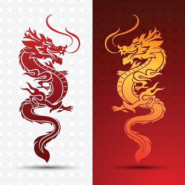 Premium Vector | Chinese dragon